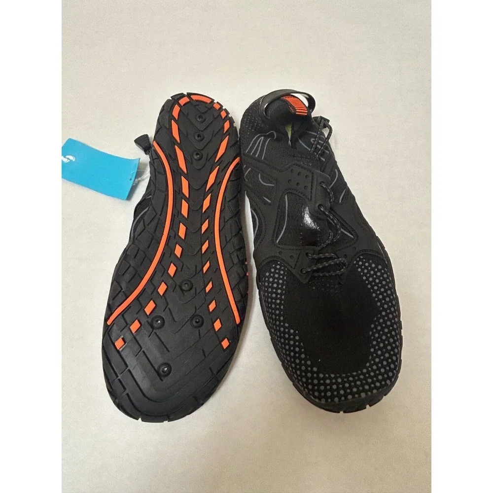 Barefoot Ning Swim Diving Aqua Shoes Water Quick-Dry Sports Black‎ Size 8.5 NWOB